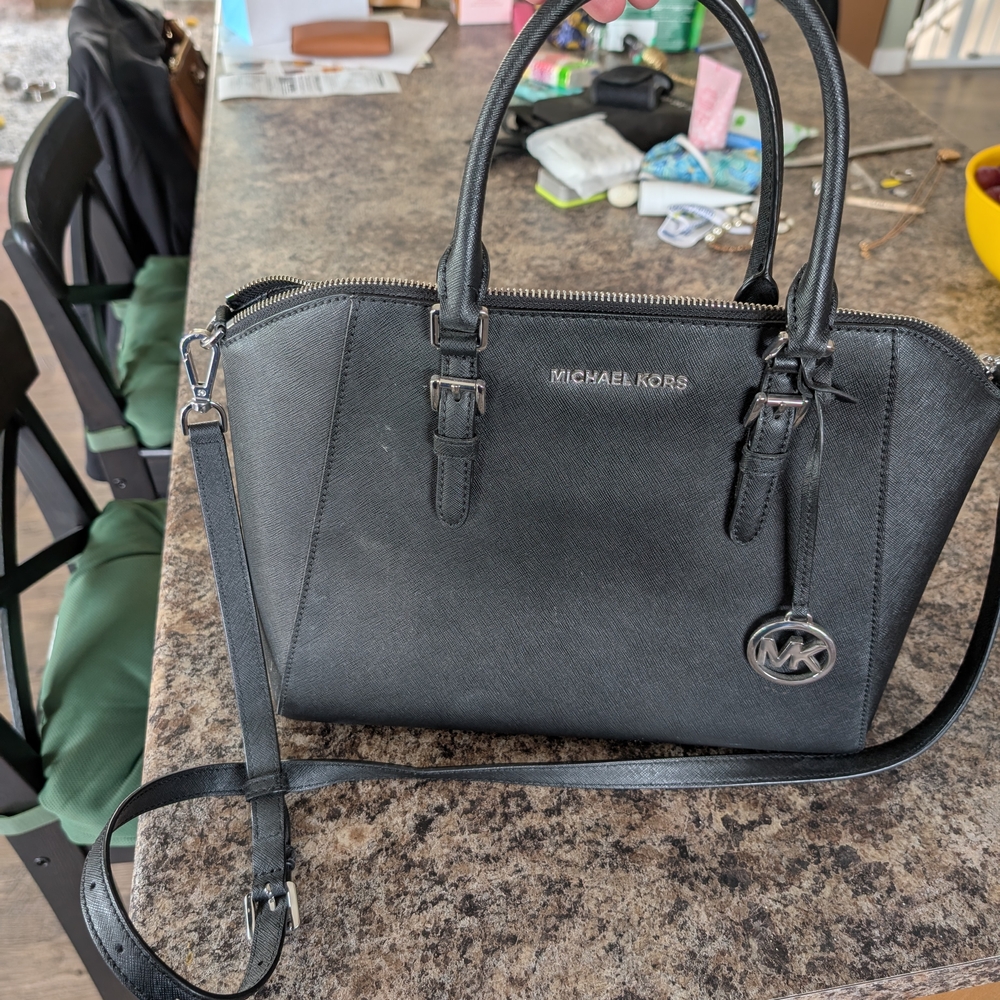 Michael Kors Black Leather Handbag